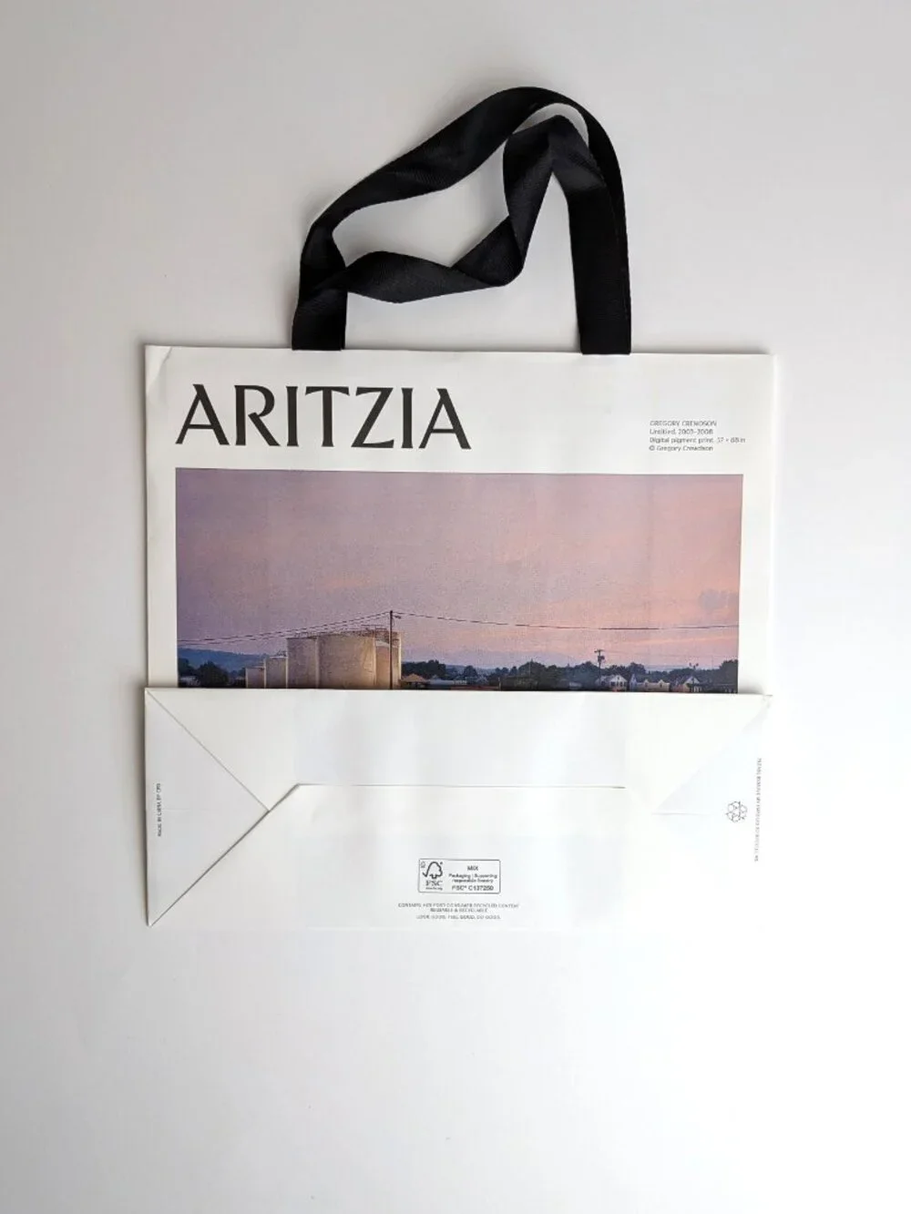 Lot of 4 Aritzia Artist Shopping Bags Gregory Crewdson Carlijn Jacobs Murphy